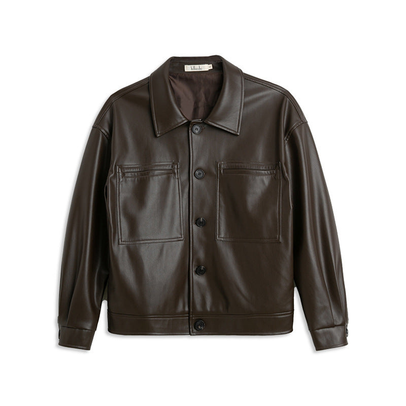 Motorcycle PU Leather Jacket