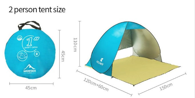 Beach tent UV protection