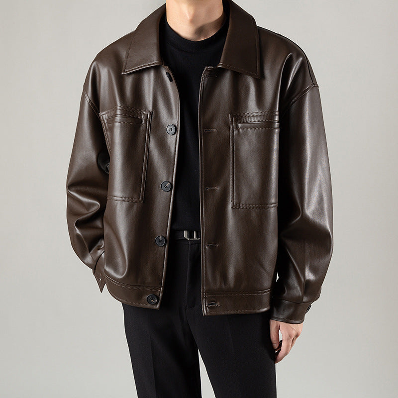 Motorcycle PU Leather Jacket