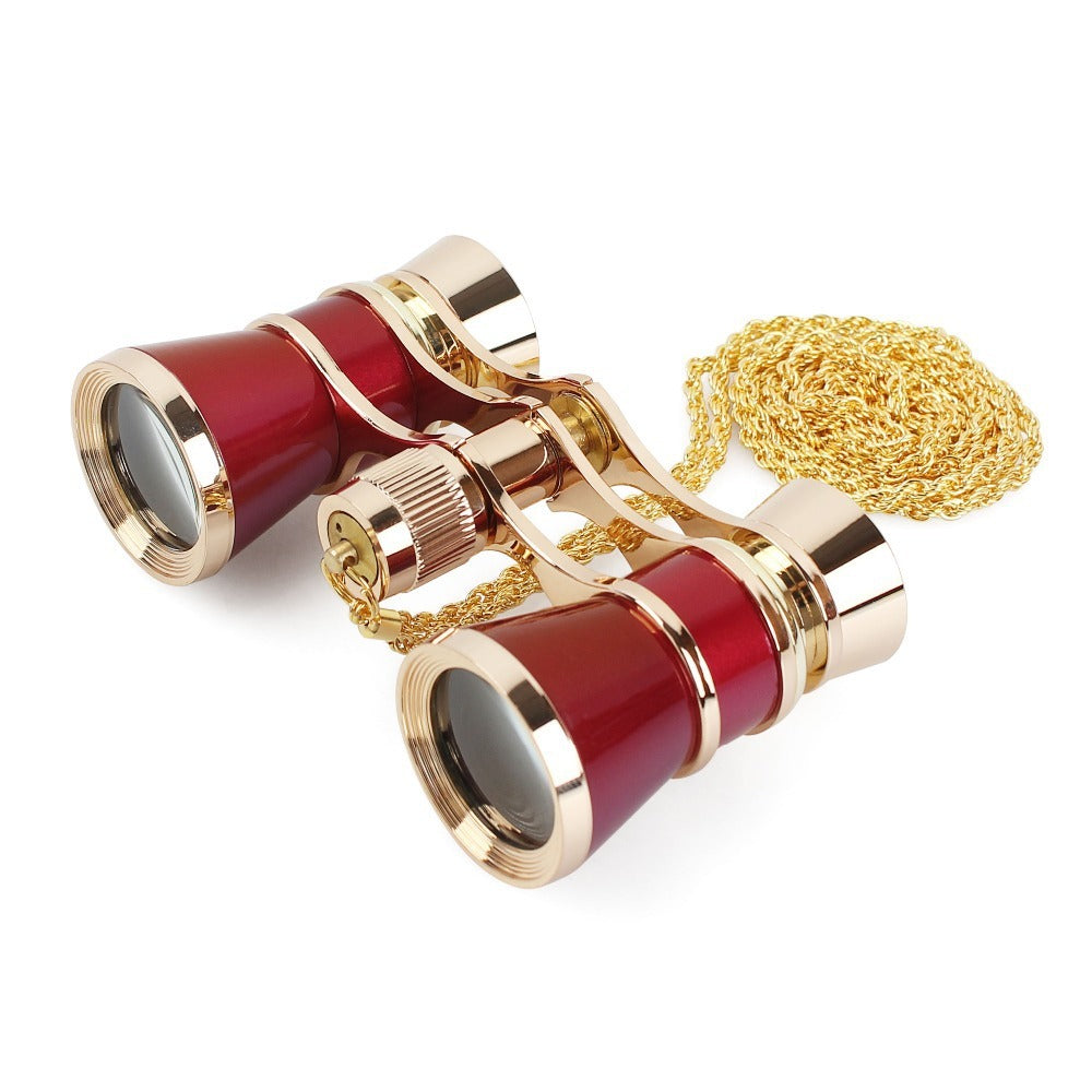 Retro Theater Binoculars With Chain