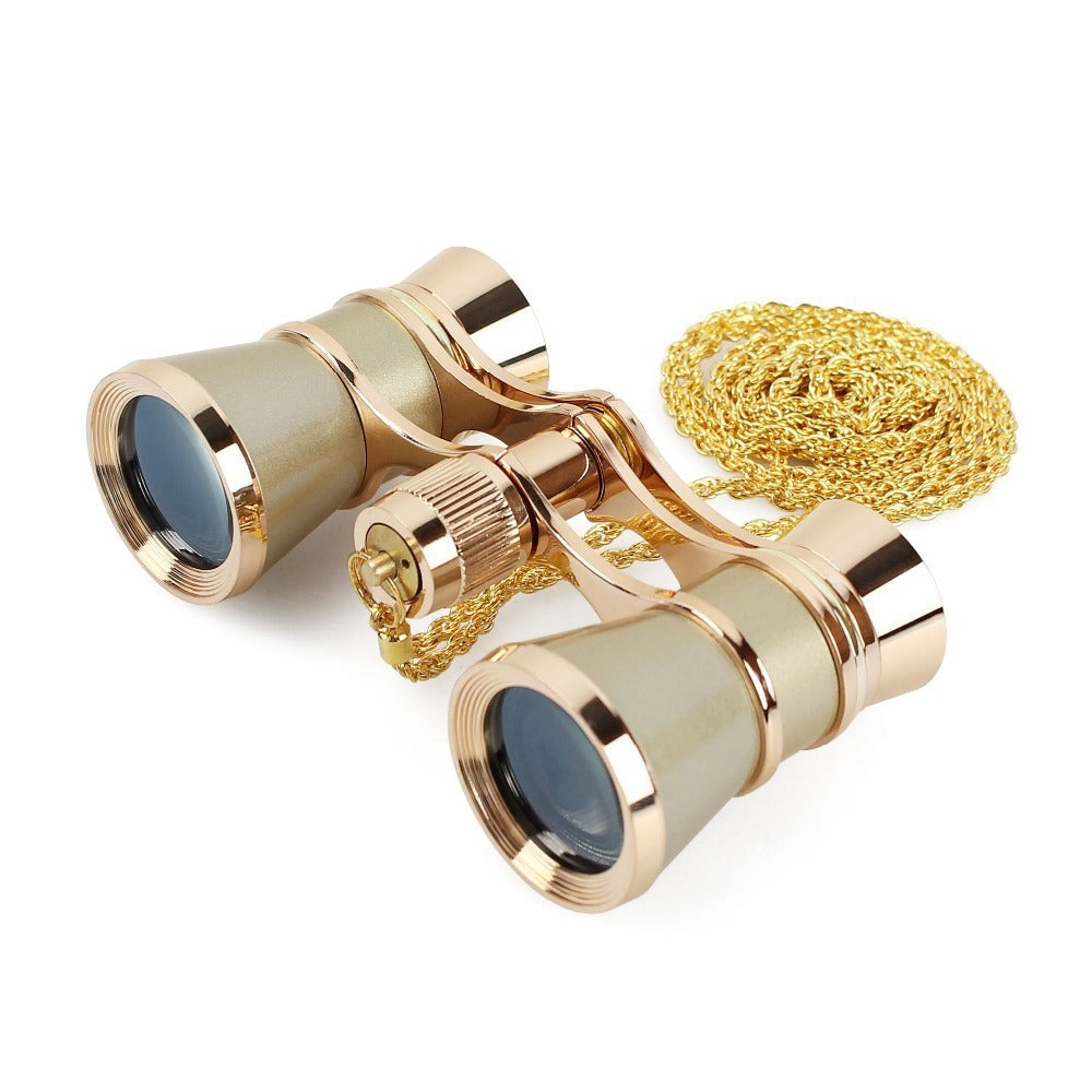 Retro Theater Binoculars With Chain