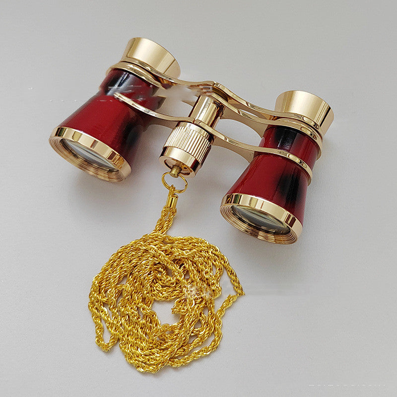 Retro Theater Binoculars With Chain