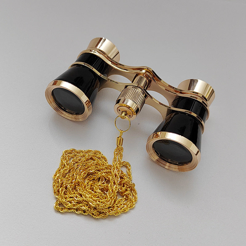 Retro Theater Binoculars With Chain